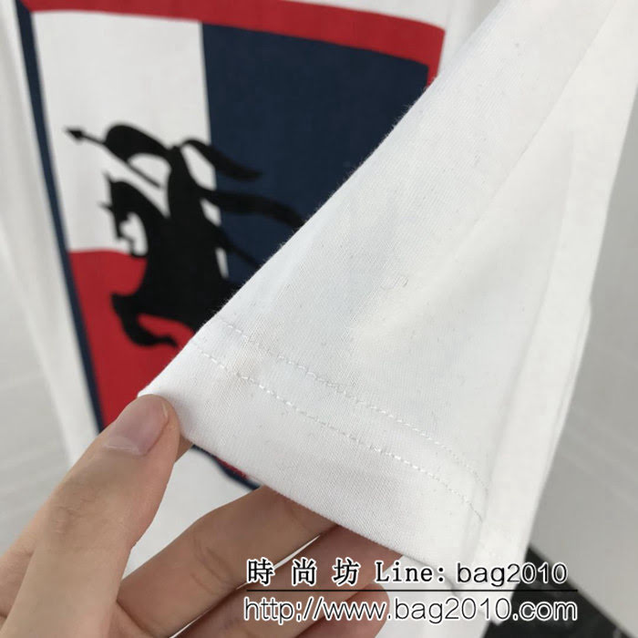 BURBERRY巴寶莉 19早春新款 植絨典藏戰馬騎士系列 印花短袖 男女同款 ydi1772